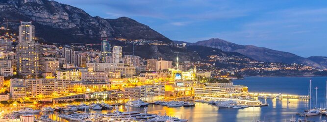 Trip Ayurveda Feriendestination Monaco - Genießen Sie die Fahrt Ihres Lebens am Steuer eines feurigen Lamborghini oder rassigen Ferrari. Starten Sie Ihre Spritztour in Monaco und lassen Sie das Fürstentum unter den vielen bewundernden Blicken der Passanten hinter sich. Cruisen Sie auf den wunderschönen Küstenstraßen der Côte d’Azur und den herrlichen Panoramastraßen über und um Monaco. Erleben Sie die unbeschreibliche Erotik dieses berauschenden Fahrgefühls, spüren Sie die Power & Kraft und das satte Brummen & Vibrieren der Motoren. Erkunden Sie als Pilot oder Co-Pilot in einem dieser legendären Supersportwagen einen Abschnitt der weltberühmten Formel-1-Rennstrecke in Monaco. Nehmen Sie als Erinnerung an diese Challenge ein persönliches Video oder Zertifikat mit nach Hause. Die beliebtesten Orte für Ferien in Monaco, locken mit besten Angebote für Hotels und Ferienunterkünfte mit Werbeaktionen, Rabatten, Sonderangebote für Monaco Urlaub buchen.